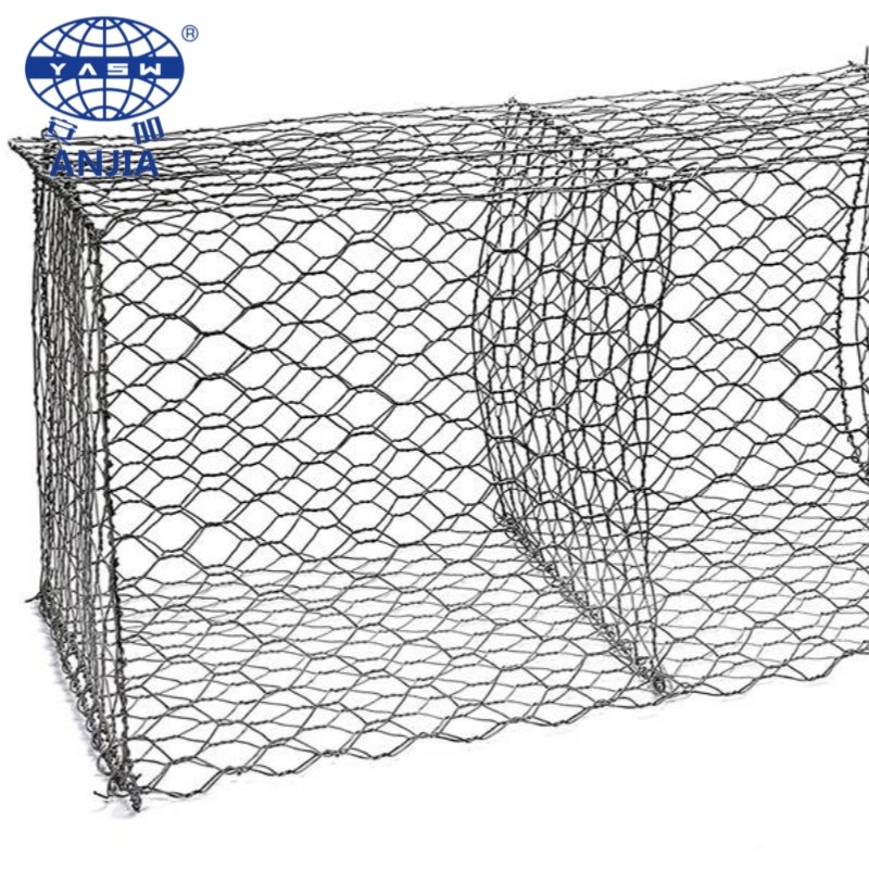 Galvanized Hexagonal Basket Reinforced Gabion Welded Gabion Retaining Wall Wire Mesh Stone Cage