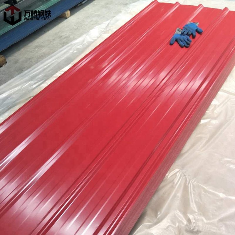 Metal Roof Sheet PPGI PPGL Building Material Trapezoidal Sheet Color Coated Zinc Dx51d A653 Z275
