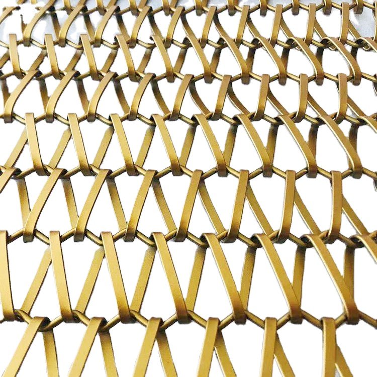 decorative colorful metal drapery mesh curtain for space divider