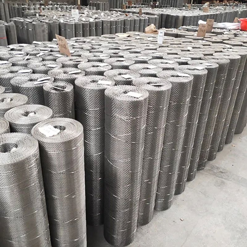 201 304 316 Small Opening Stainless Steel Wire Mesh Rolls Woven Metal Mesh Fabric Screens