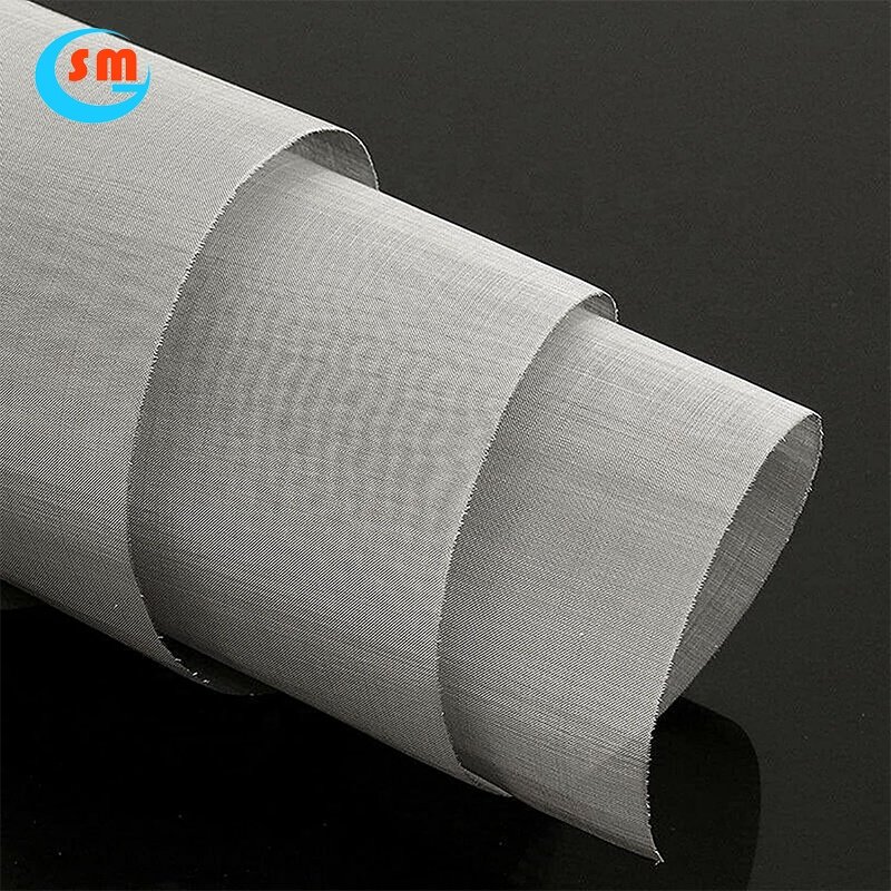 304 316 SS steel wire meshes filter screen 20 40 60 micron filter cloth stainless steel wire mesh