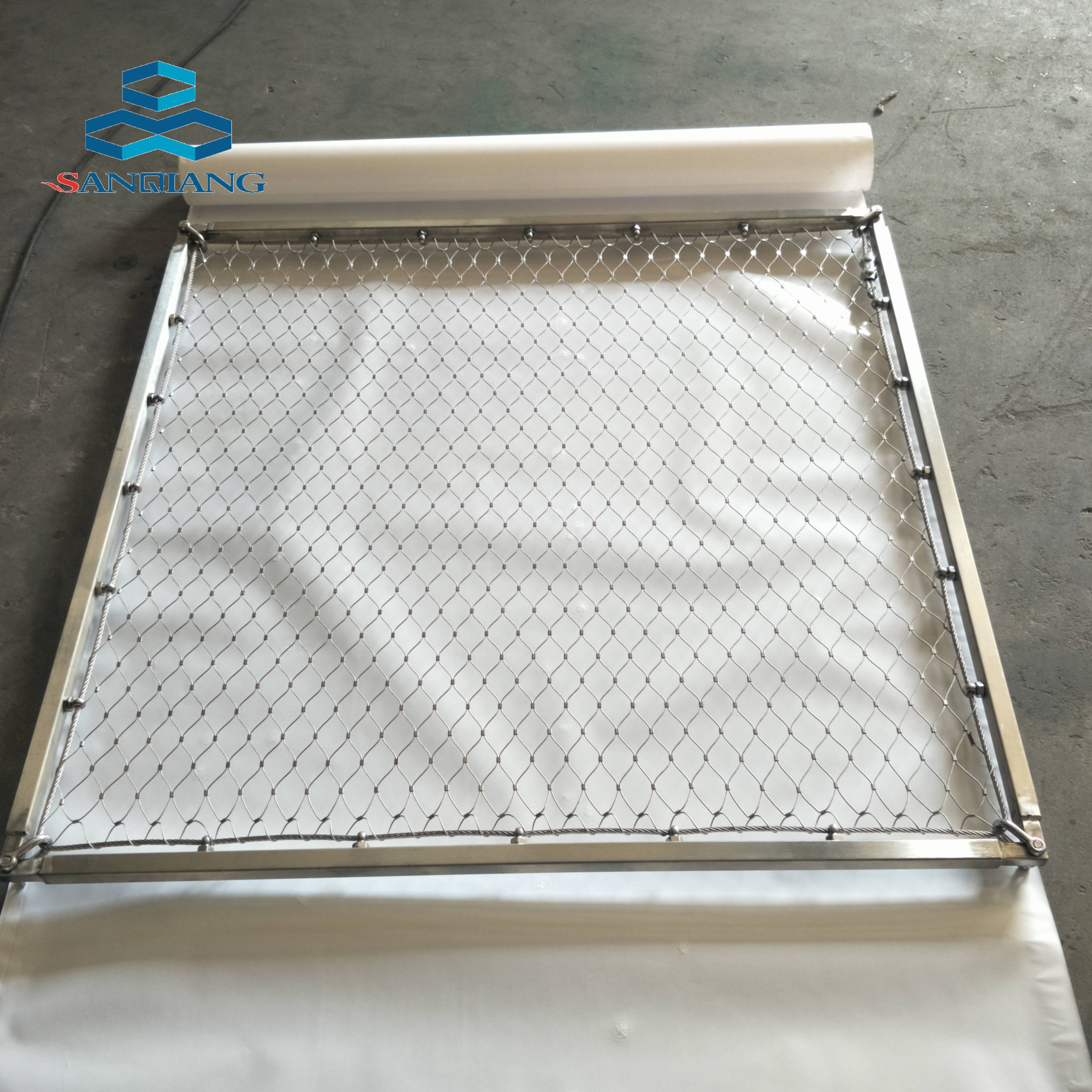 High quality flexible rope net cable mesh ss304 316 316l stainless steel wire rope mesh for stair railings