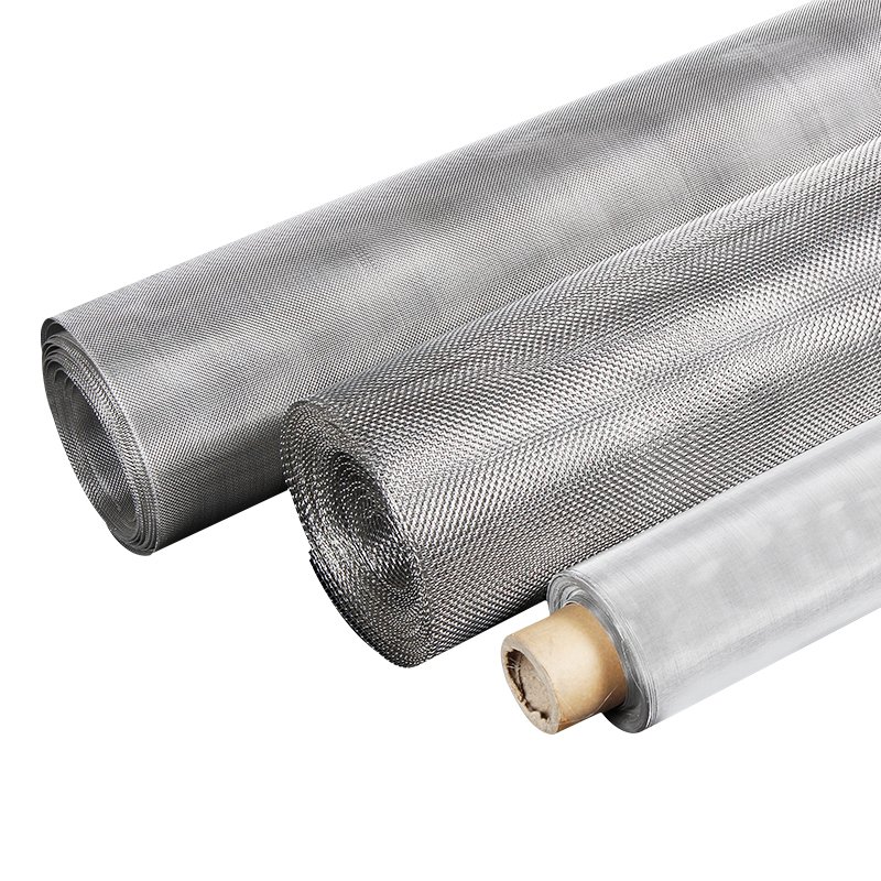 High Quality 2 20 40 60 100 300 600 Mesh Plain Woven Screen Wire Mesh Filter, 304 316 316L Stainless Steel Wire Mesh