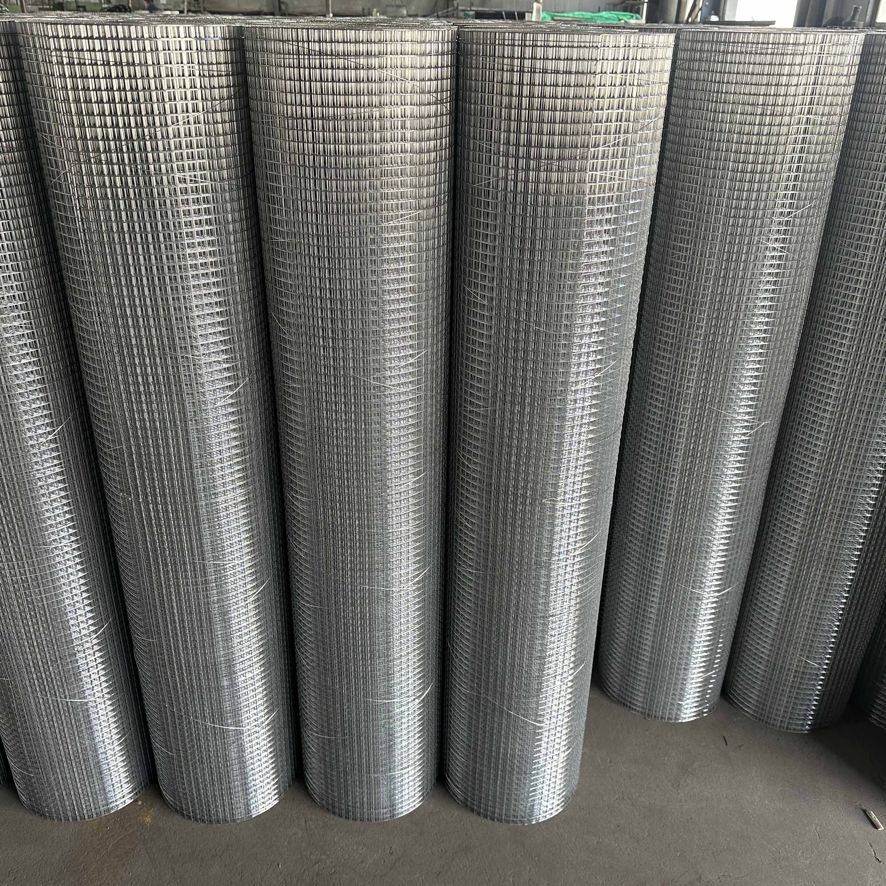 Factory manufacture 8 gauge Galvanized PVC Coated 2 x 2 Welded Wire mesh Roll 25mm X 25mm hole size