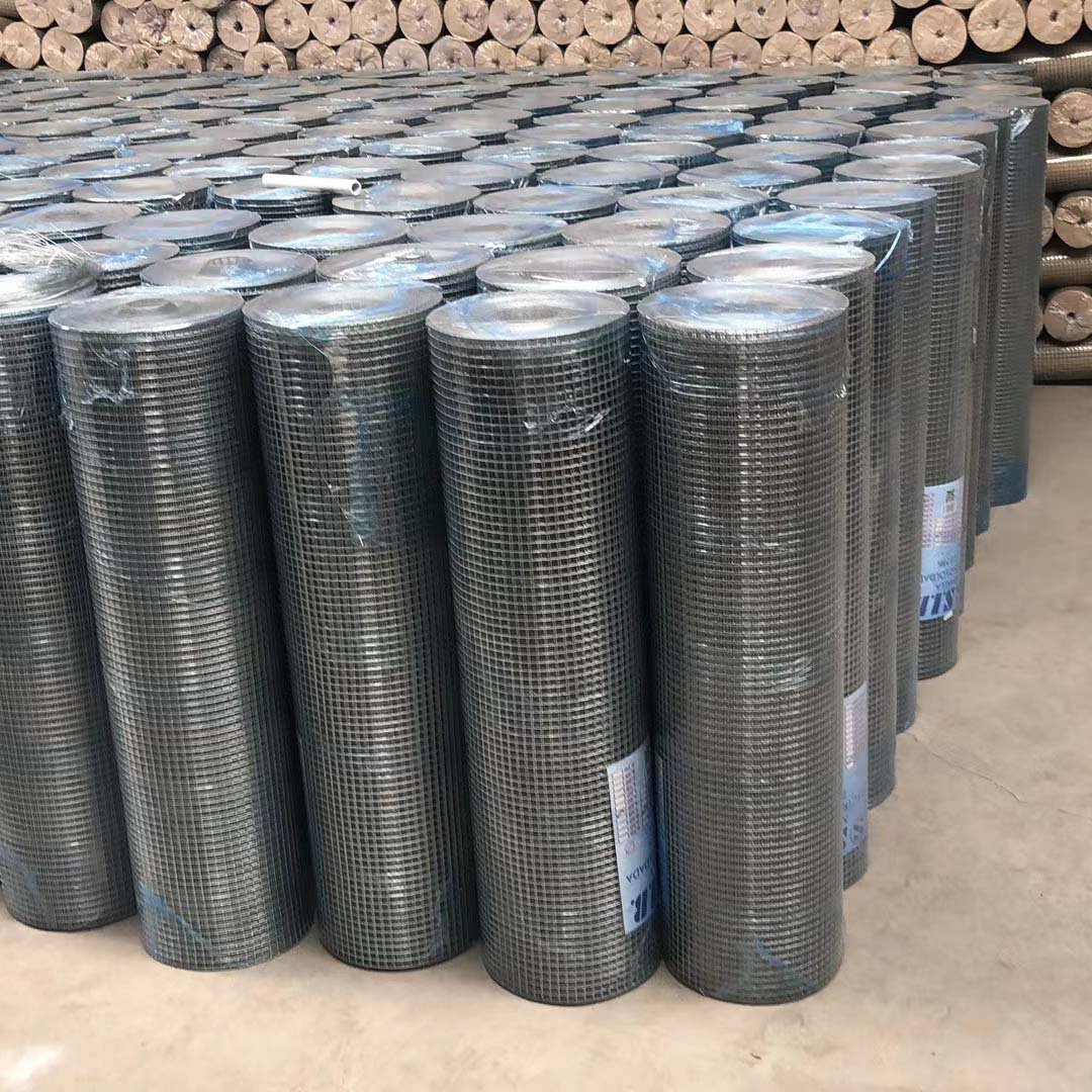 Factory manufacture 8 gauge Galvanized PVC Coated 2 x 2 Welded Wire mesh Roll 25mm X 25mm hole size