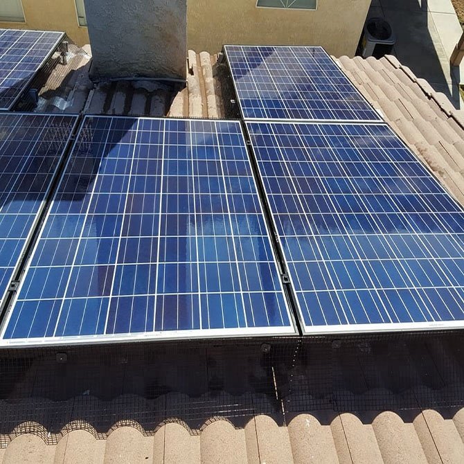 1/2''x1/2'' Customized Solar Panel Bird Guard 8" x 100' Solar Mesh Guard Kit PVC Coated Solar Mesh for bird protection