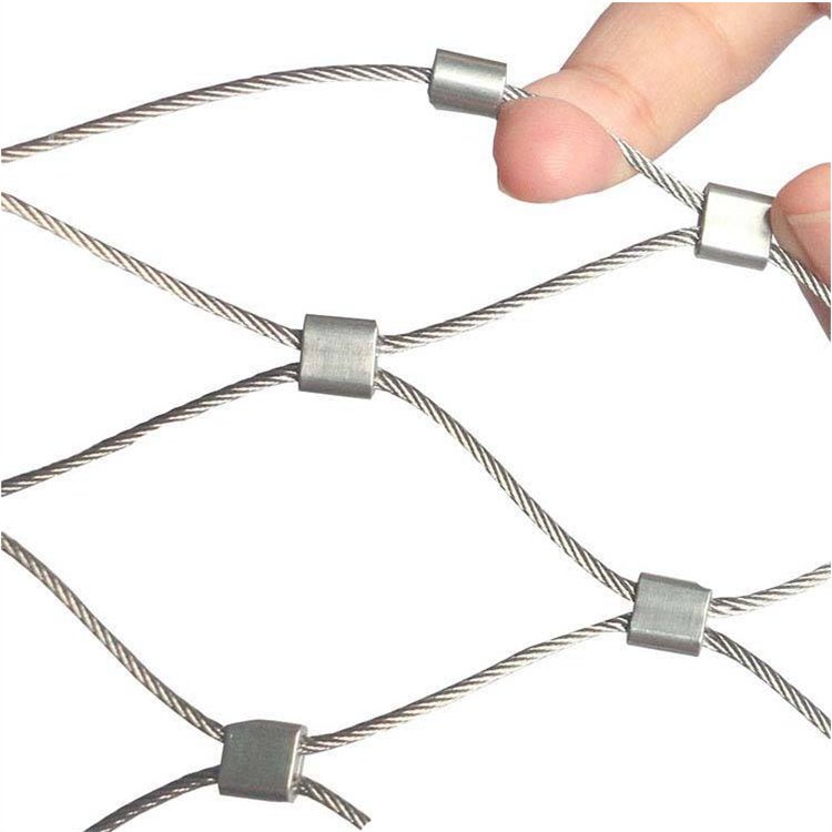 Factory Price Wire Rope Mesh Stainless Steel Iron Mesh For Aviary Zoo