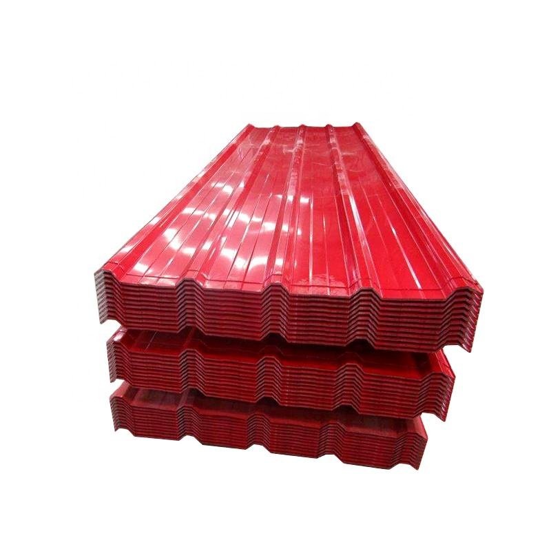 Wholesale 0.12mm Prepainted Corrugated Metal Roofing Sheet Color Coated Roofing Steel Sheet Price