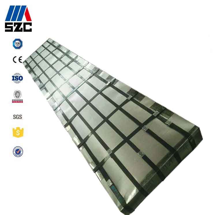 SPCC/SPCH 0.22mm galvanized GI corrugated steel roofing sheet