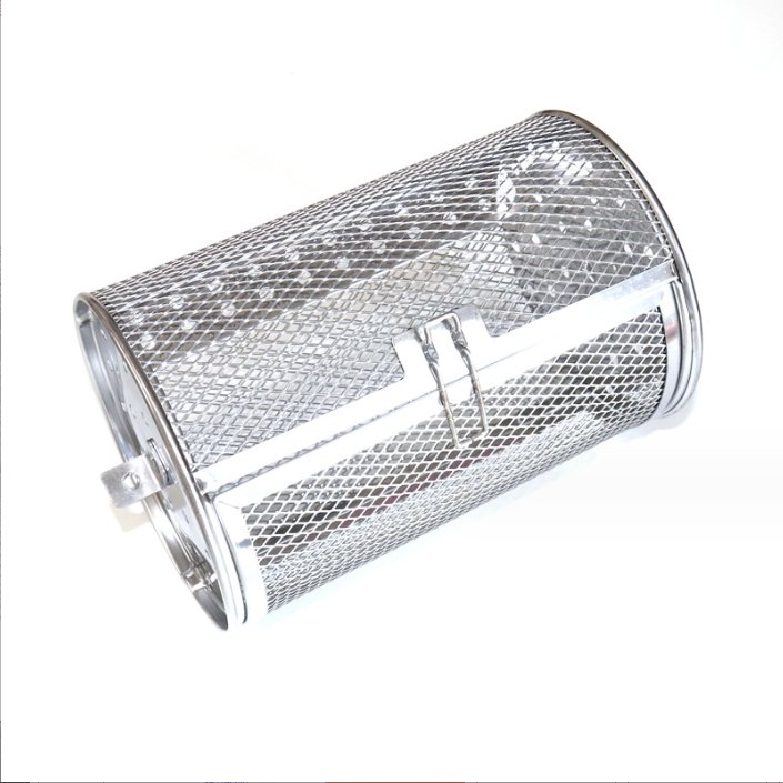 Air Fry Oven Rotisserie Grill Roaster Drum Stainless Steel Grilled Cage Coffee Bean BBQ Cooking Grill Peanut Oven Basket