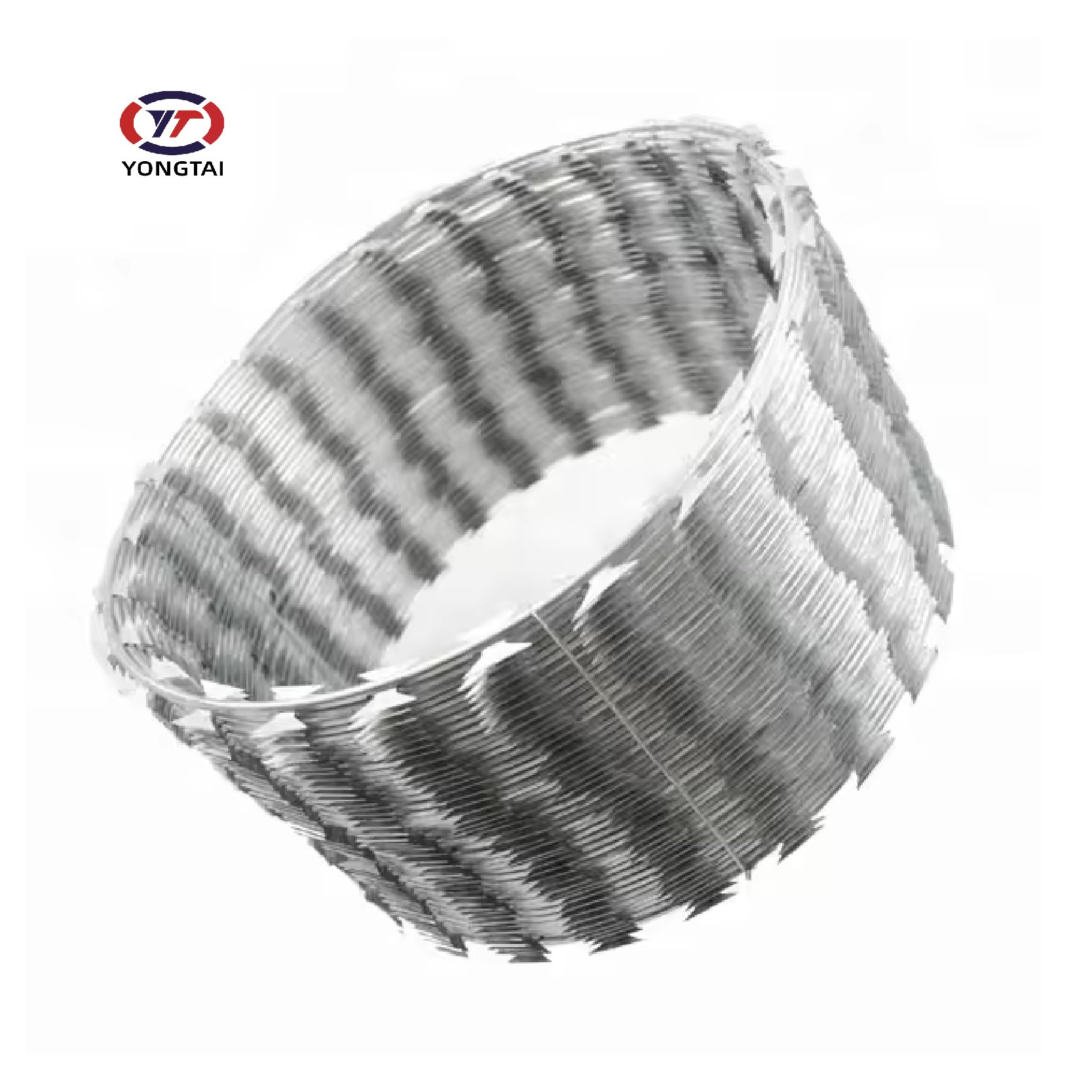 BTO-22 Razor Barbed wire mesh Galvanized Safety Fence Accordion Price Anti Climbing Blade wire mesh