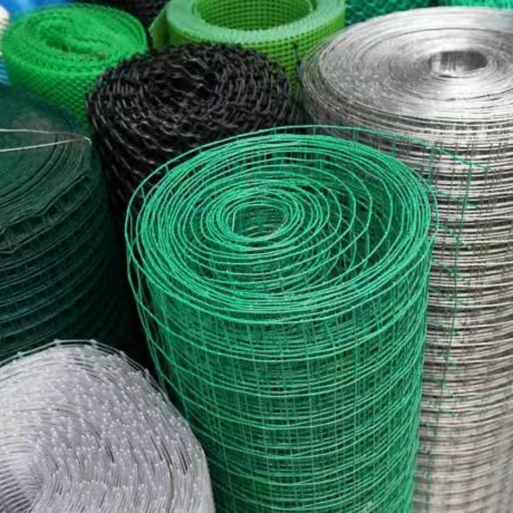 Corrosion Resistance Green PVC Galvanized Steel Wire Mesh with Various Apertures 1/2"x1" galvanized vinyl coated hardware cloth