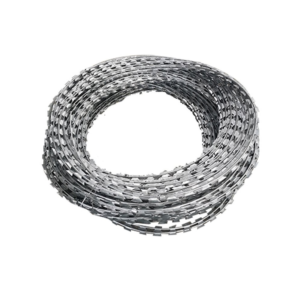 hebei hengfeng retractable helical triple concertina 960mm coil diameter concertina plate razor barbed wire