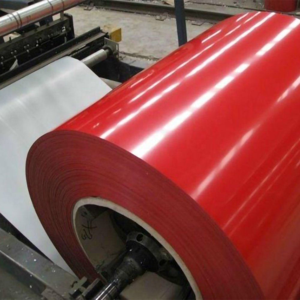 0.5mm Red color coated prepainted galvanized sheet ppgi steel coil for metal roof tiles