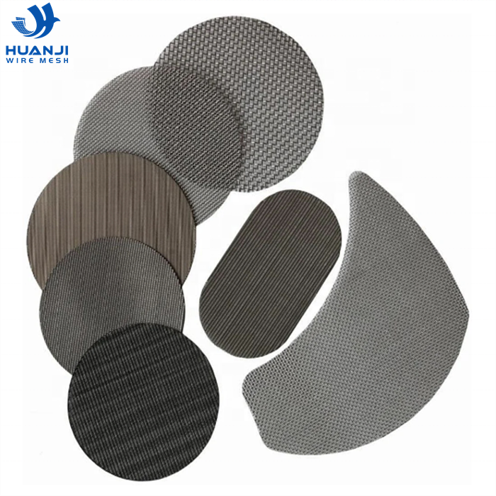 20 40 50 60 80 Mesh Plain Weave Plastic Extruder Screens Disk Iron Filter Black Wire Mesh/Black Wire Cloth