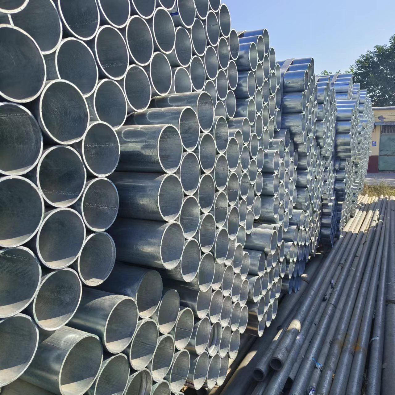 Wholesale hot dip gi seamless galvanized round steel pipe ASTM A106 Sch 40 ERW GI Iron Tube