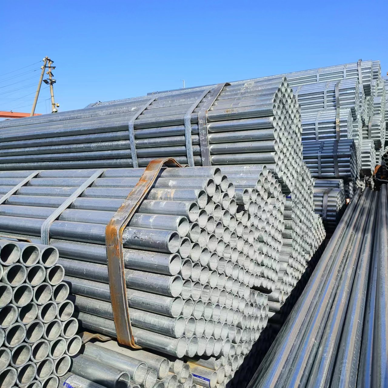 Wholesale hot dip gi seamless galvanized round steel pipe ASTM A106 Sch 40 ERW GI Iron Tube