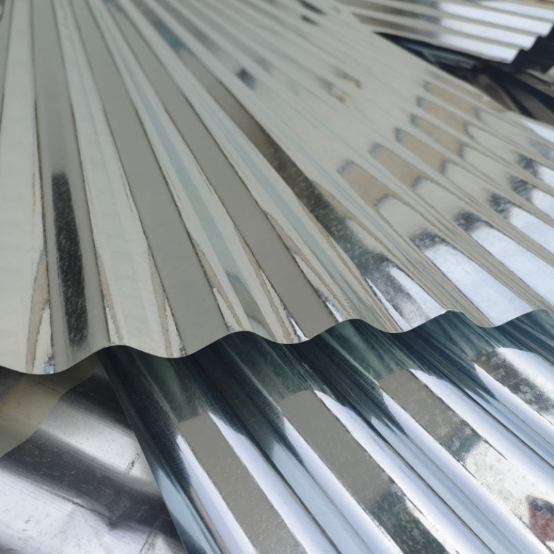 Hot sales customized size galvanized corrugated roof steel sheets 22 Gauge 0.3mm Dx51d zinc roofing tiles plate panel