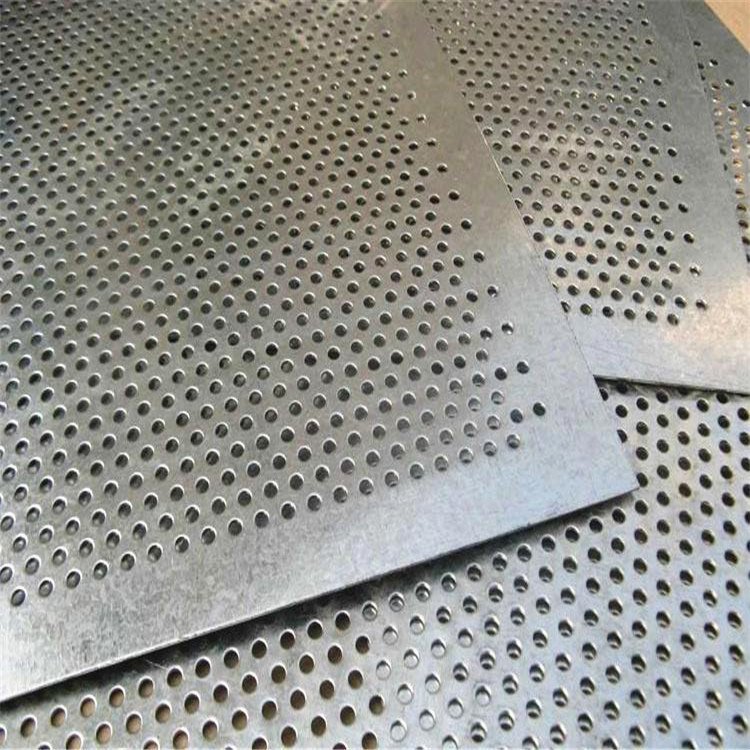 China Factory supply 1mm 2mm Hole Galvanized Perforated Metal Mesh Aluminum Punching Round Hole Decorative Honeycomb Metal Mesh