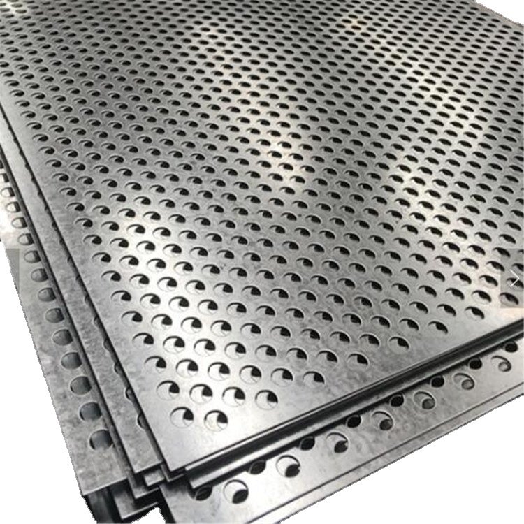 China Factory supply 1mm 2mm Hole Galvanized Perforated Metal Mesh Aluminum Punching Round Hole Decorative Honeycomb Metal Mesh