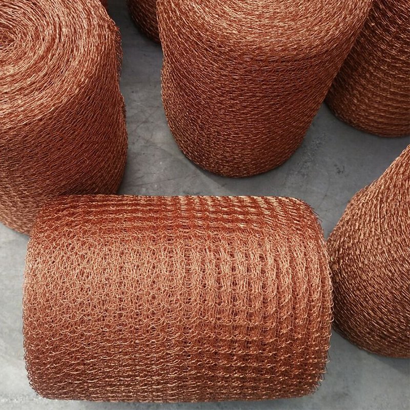 Distillation Column Copper Knitted Wire Mesh Packing 99.9% Copper mesh Manufacturer