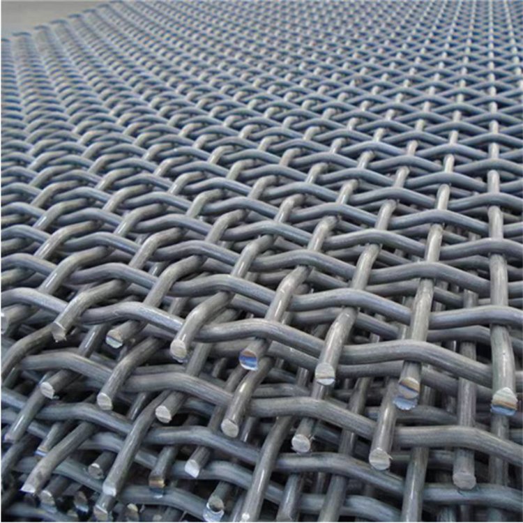 High Strength 65mn 45# Manganese Steel Wire Braided Mesh Used for Quarrie Mechanical Square Hole Rolling Line Mining Screen