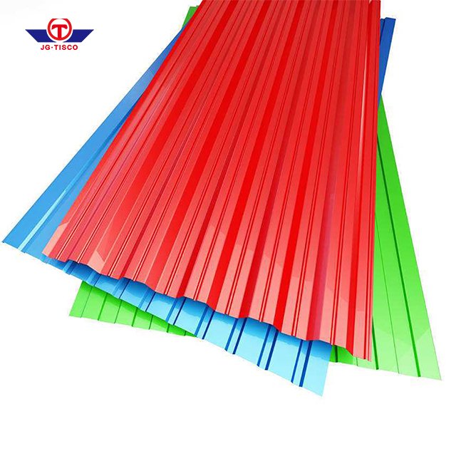Prepainted GI Steel / PPGI / PPGL Color Coated Galvanized Corrugated Metal Roofing Sheet In Coil