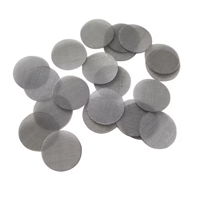 50 Mesh 0.2 mm Wire SS 304 Stainless Steel Filter Disc Screen Extrude Screen Filter Pack Woven Wire Mesh Screen Filter Disc