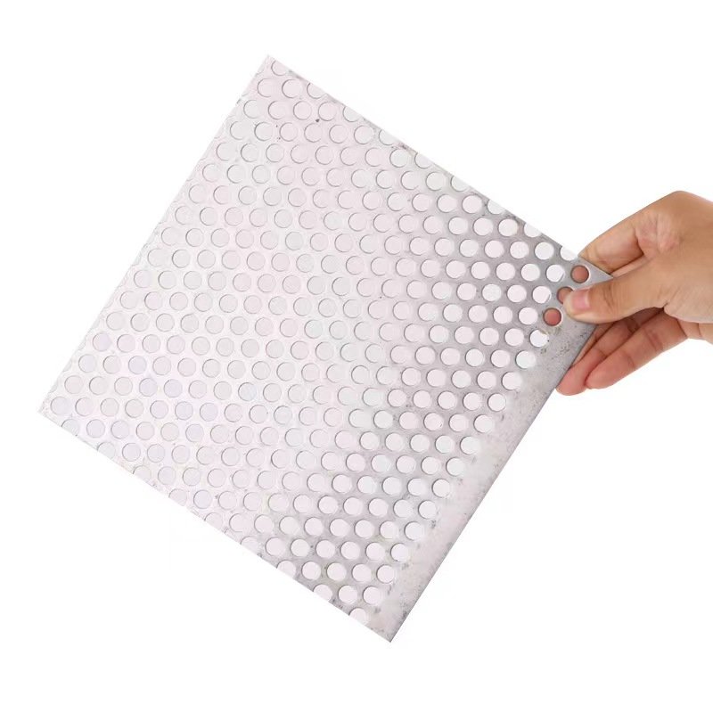 Factory Price Powder Coated Aluminum Sheet Durable Perforated Metal Mesh For Building Facade With Bending Processing Service