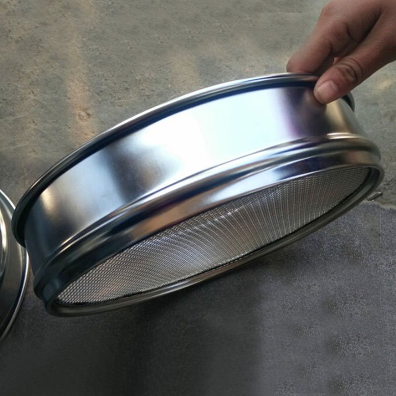 Wholesale Price High Quality Metal Round Shape Mesh Riddle Sieve With Dark Green Finishing 300 micron stainless steel sieve