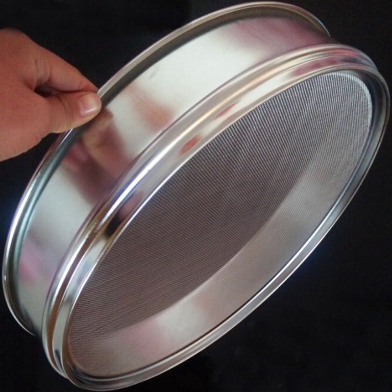 Wholesale Price High Quality Metal Round Shape Mesh Riddle Sieve With Dark Green Finishing 300 micron stainless steel sieve