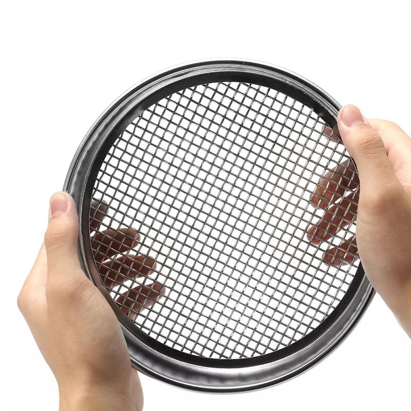 Wholesale Price High Quality Metal Round Shape Mesh Riddle Sieve With Dark Green Finishing 300 micron stainless steel sieve