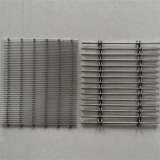 Flexible Exterior Wall Cladding with Steel Wire Mesh Flexible Metal Mesh Facade Panels Architectural Metal Mesh Curtain