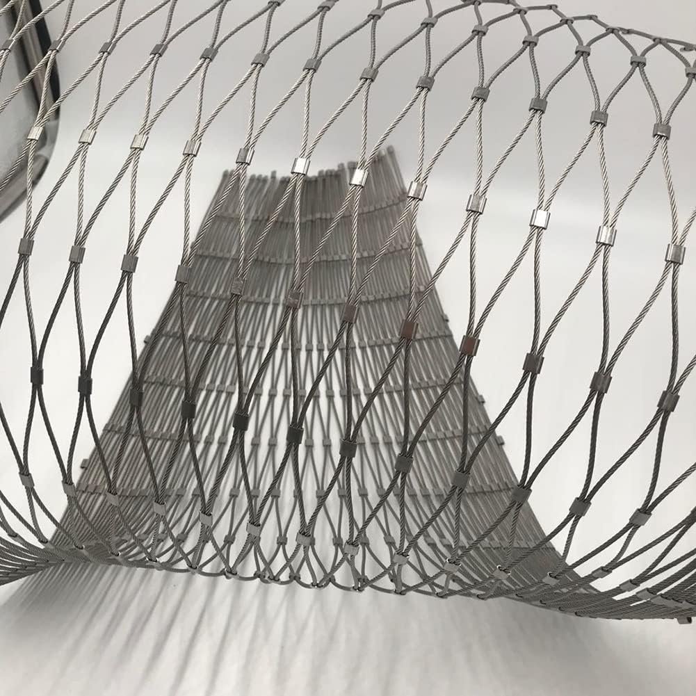 Ss 304 316 316l Wire Rope Cable Mesh Netting For Zoo Fence Bird Fence