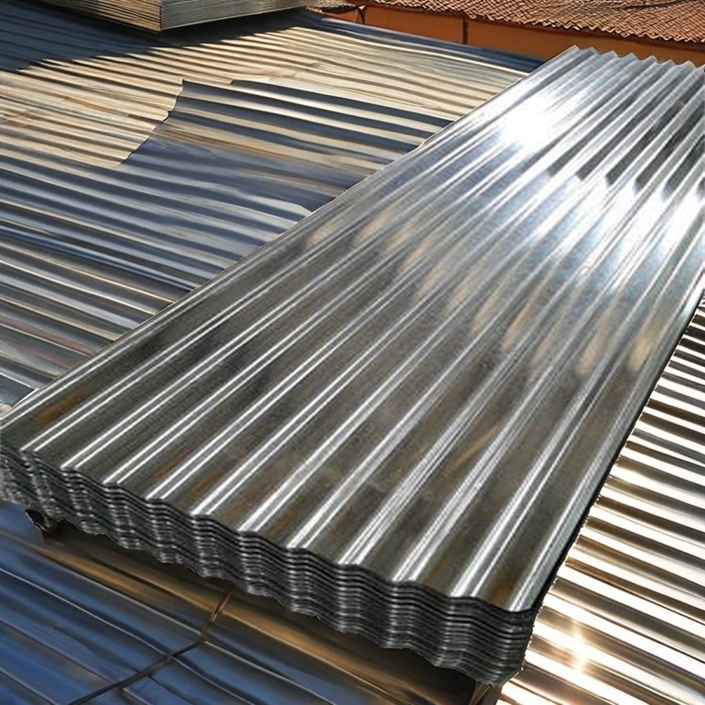 GI zinc corrugated sheet 4x8 Zinc Coated GI Corrugated Sheet Galvanized Corrugated Steel Roofing for Building