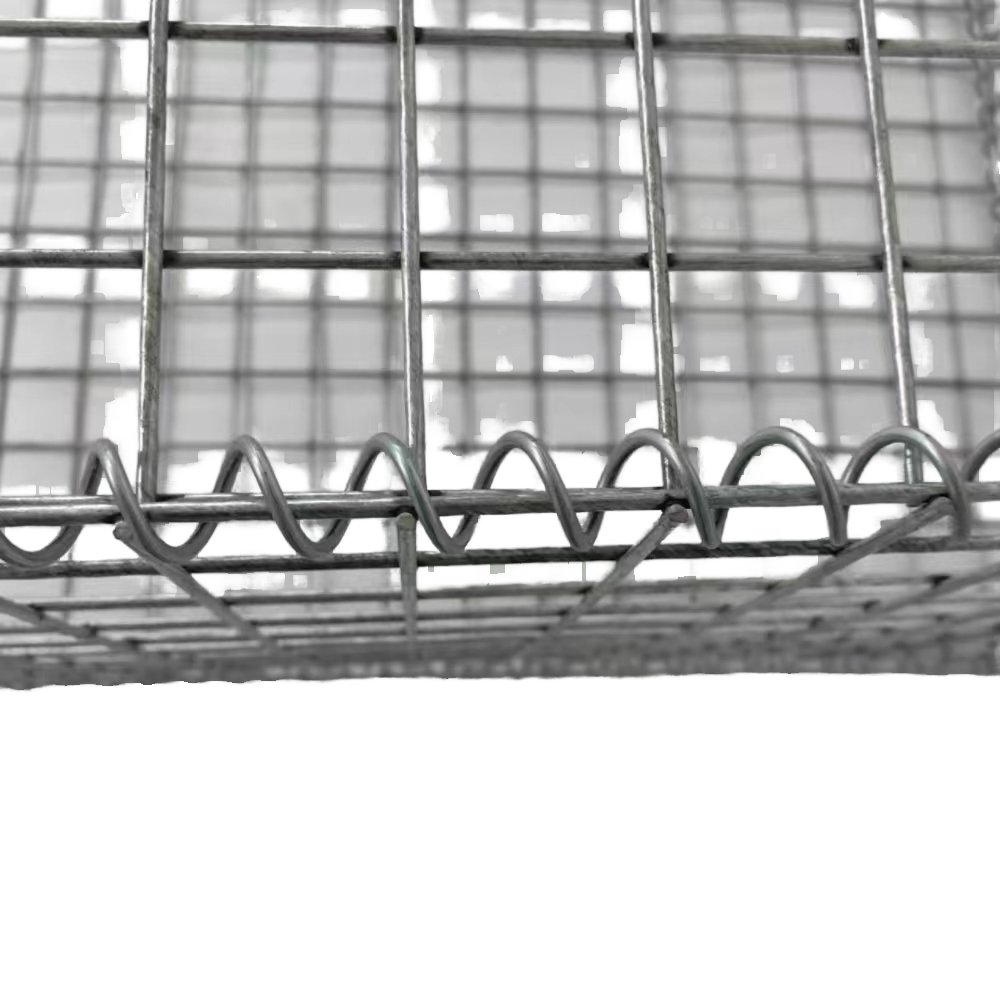 Stainless Steel Wire Mesh for Flood Control Gabion Stone Cage with Square Hhole Custom Cut Welded Gabion Mesox