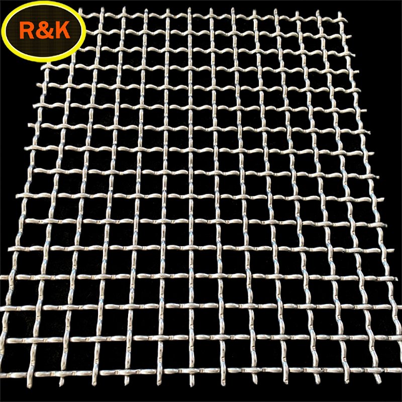 304 5 Mesh 10 Mesh Square Hole Woven Stainless Steel Filter Screen Crimped Wire Mesh
