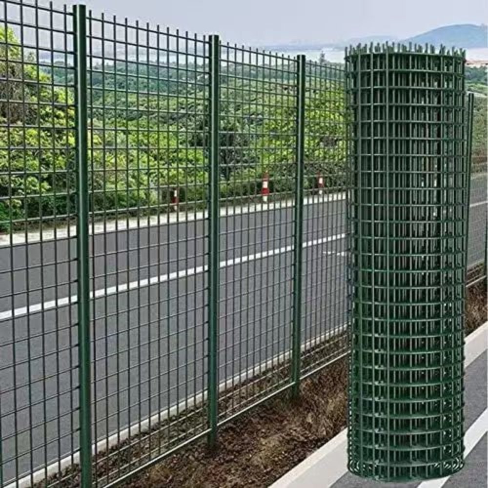 Durable and Weather-resistant 1"x4ft PVC Coated Outdoor Steel Wire Mesh Farm Garden Fence pvc coated welded wire mesh rolls