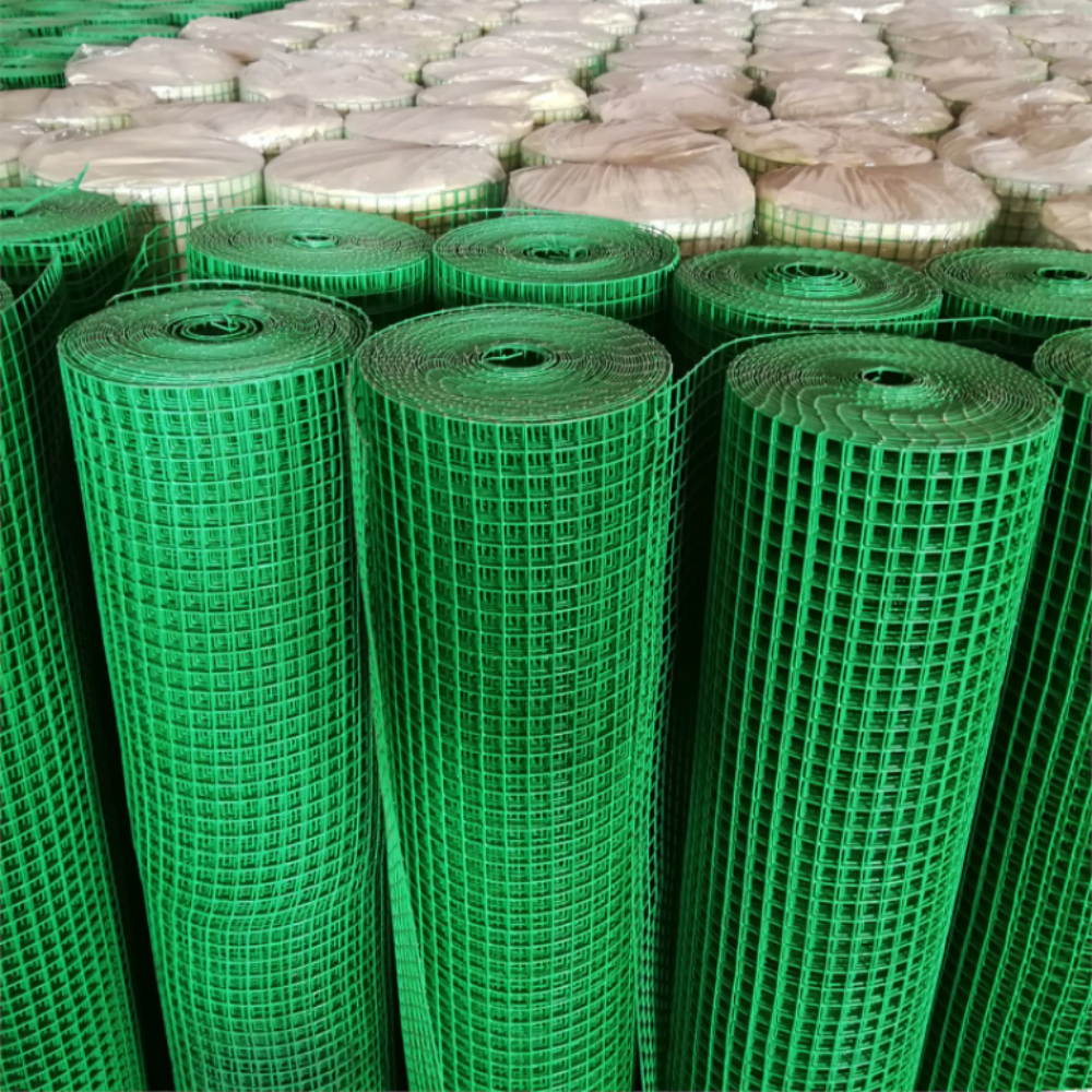 Durable and Weather-resistant 1"x4ft PVC Coated Outdoor Steel Wire Mesh Farm Garden Fence pvc coated welded wire mesh rolls