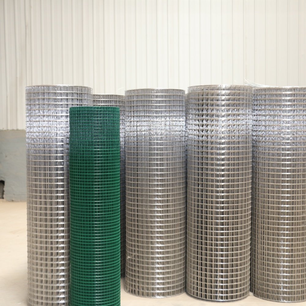 Durable and Weather-resistant 1"x4ft PVC Coated Outdoor Steel Wire Mesh Farm Garden Fence pvc coated welded wire mesh rolls