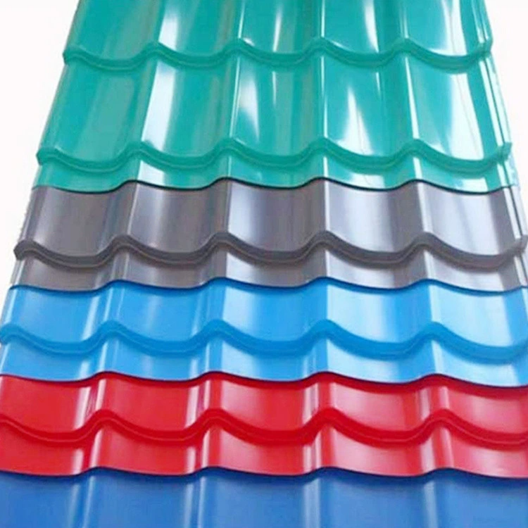 0.13-0.9mm Gi Corrugated Sheet PPGI PPGL Galvalume Zinc Color Coated Steel Sheet Galvanized Steel Sheet