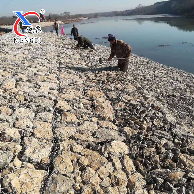 Custom size Galvanized hexagonal Gabion Mesh box Gabion mattress for protection