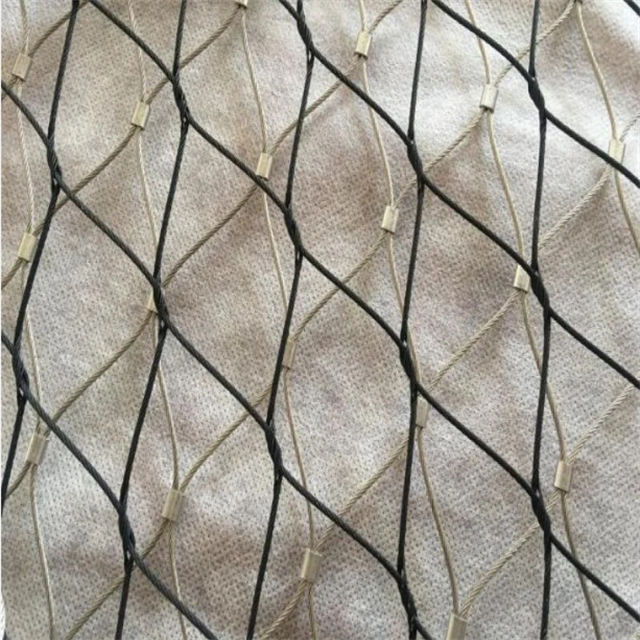SS304 & 316 Strong Stainless Steel Cable Wire Rope Knitted Wire Mesh Cargo Net