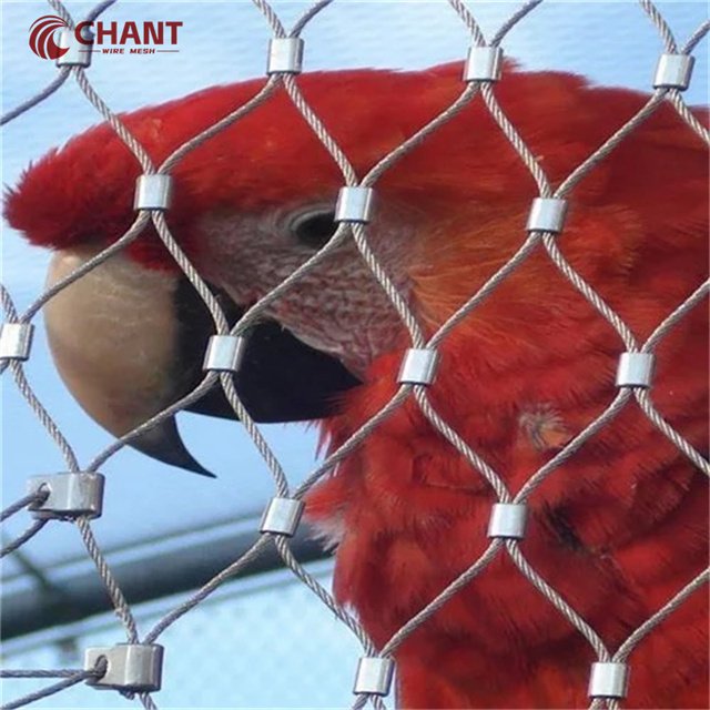 SS304 & 316 Strong Stainless Steel Cable Wire Rope Knitted Wire Mesh Cargo Net