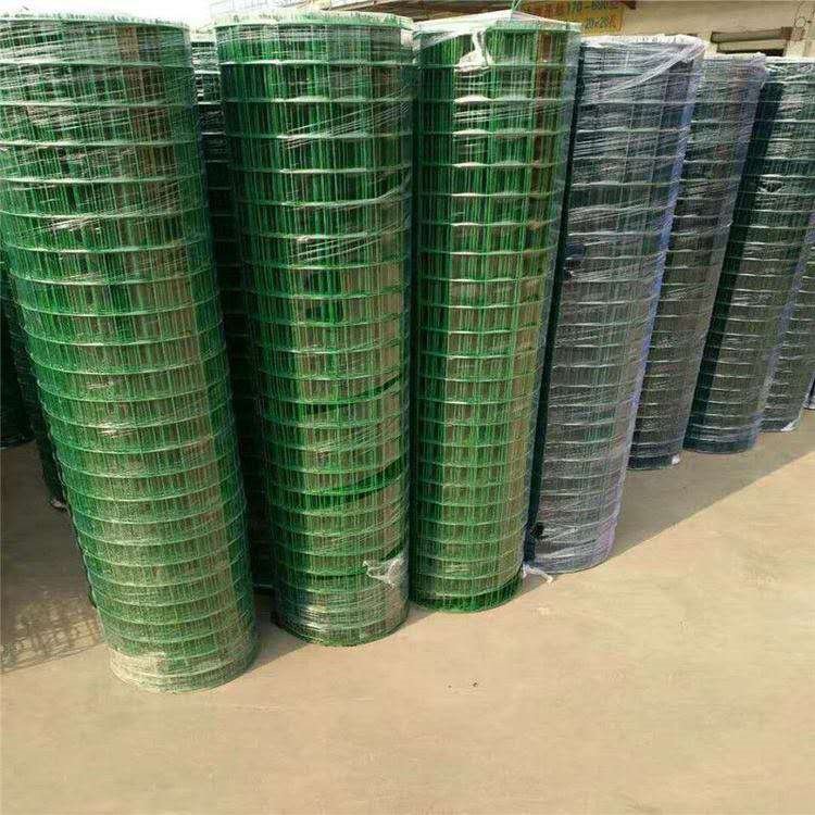 Joinwe Low price 6 gauge welded wire mesh fence 4x4 green pvc coated welded wire mesh