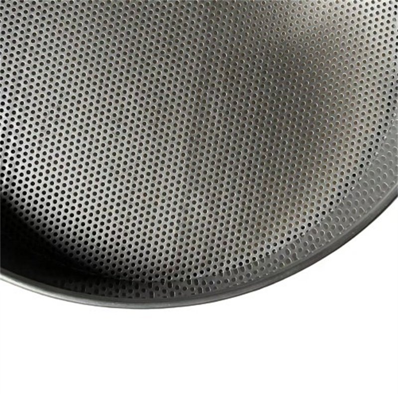 Diameter 300 12 inch Soil Gardening Screen Sieve Stainless Steel Perforated 1mm 2mm 3mm 4m 5mm 10mm Round Hole Test Sieve