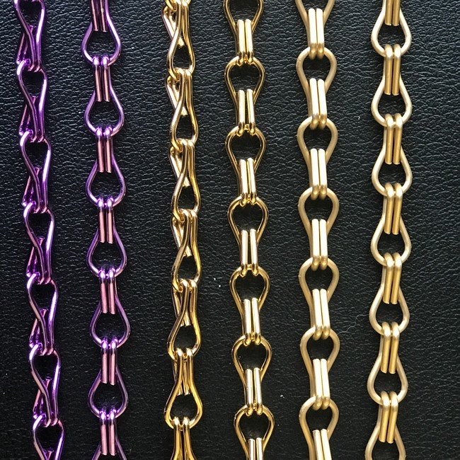 Chinese suppliers Aluminum Decorative double hook chain curtain metal fabrics