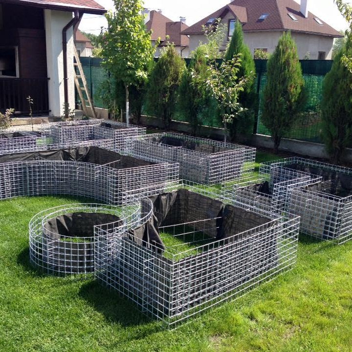 Decoration welded gabion cages 100x50x100mm gabion box wall high zinc galvanized gabion basket for retaining wall