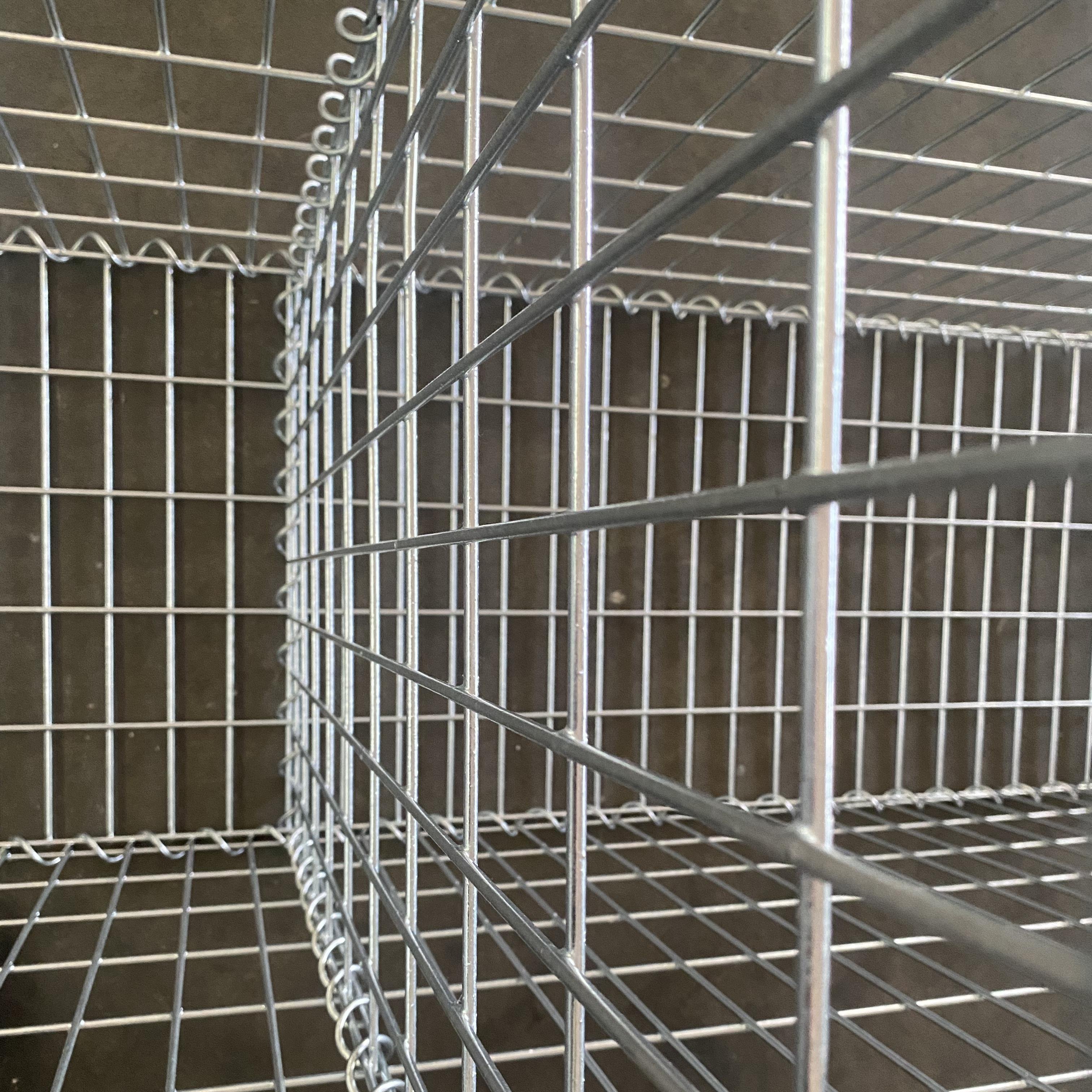 Decoration welded gabion cages 100x50x100mm gabion box wall high zinc galvanized gabion basket for retaining wall