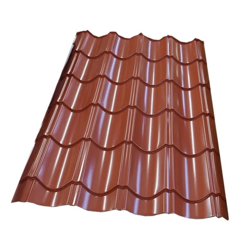 Factory stock building materials Gi PPGI galvanized pre coated color coated corrugated roof tile board